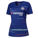 Camisolas de Futebol Chelsea Mulher Equipamento Principal 2018/19 Manga Curta Camisolas de Futebol Chelsea Mulher Equipamento Principal 2018/19 Manga Curta